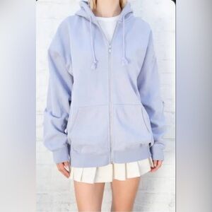 Brandy Melville Oversized Zip Up Hoodie